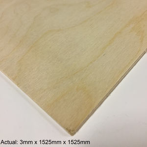 1/8 5 x 5 Baltic Birch (3 ply) BB/BB Plywood