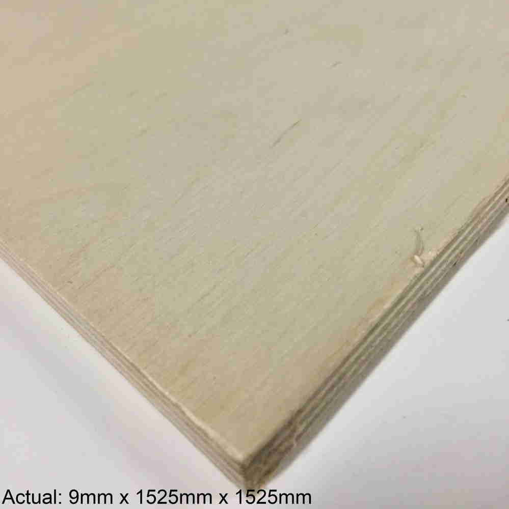 3/8 5 x 5 Baltic Birch (7 ply) BB/BB Plywood 