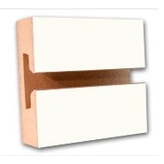 3/4 4 x 8 Slatwall White