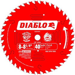 8 1/4 40th Diablo circular blade 