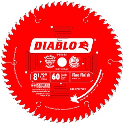 8 1/2 60th Diablo circular blade 