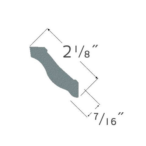 Pre-finished 8' honey oak crown aztra (5067) 