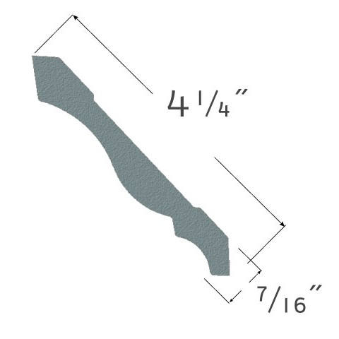 Pre-finished 8' ultra oak crown 