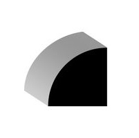 WM 105 3/4 x 3/4 finger jointed primed Pine quarter round molding /ft. 