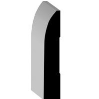 WM 724 7/16 x 3 tear drop Pine base molding /ft. 