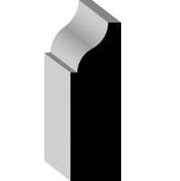 WM 936  7/16 X 1 3/8 colonial Pine stop molding /ft. 