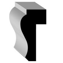 WM 292 9/16 x 1 1/8 Oak panel cap molding /ft. 