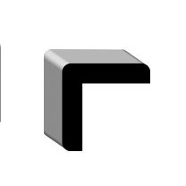 WM 205 1 1/8 x 1 1/8 Oak outside corner molding /ft. 