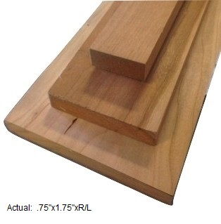 1 x 2 cherry board per linear ft