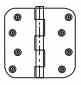 3 1/2 hinge with  5/8 radius satin nickel US15
