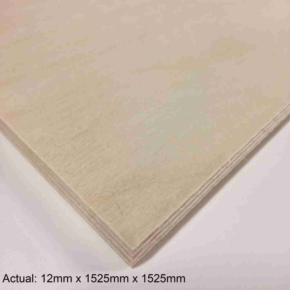 1/2 5 x 5 No Patch Face Baltic Birch (9 ply) B/BB Plywood 