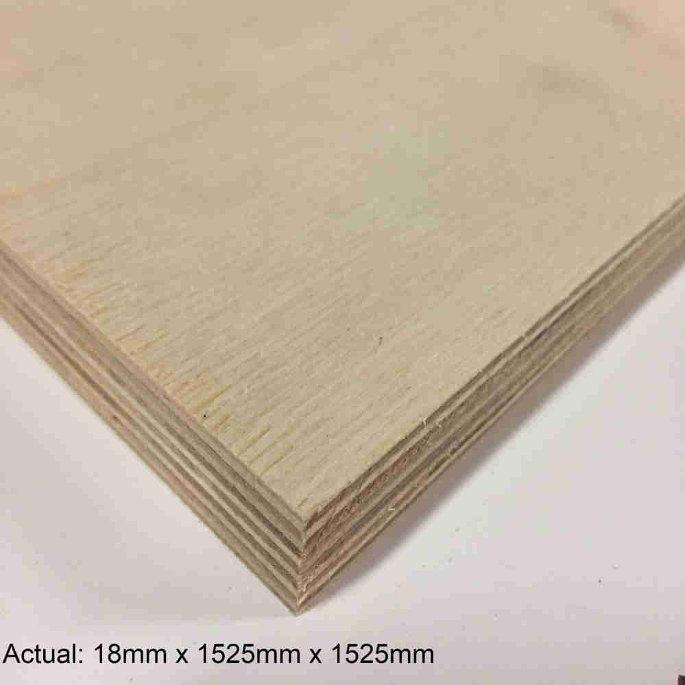 3/4 5 x 5 No Patch Face Baltic Birch (13 ply) B/BB Plywood 