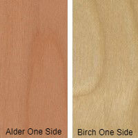 1/2 4 X 8 VC ALDER / BIRCH SHOP KNOTTY ALDER UV BIRCH