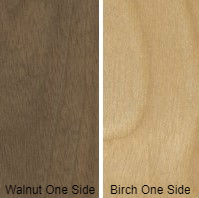 3/8 4 X 8 VC WALNUT / BIRCH SHOP UV WALNUT