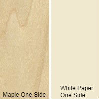 3/4 4 X 8 COMBO CORE VC MDF MAPLE / WHITE PAPER SHOP