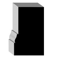 WM 180 1 1/4 x 2 PVC  brickmold molding  8ft length