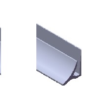 8' 1/8 pvc inside corner white 