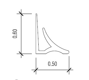 8' GRAY FRP INSIDE CORNER 