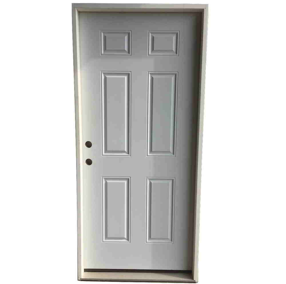3-0 X 6-8  6 PANEL STEEL S&D RH DOOR